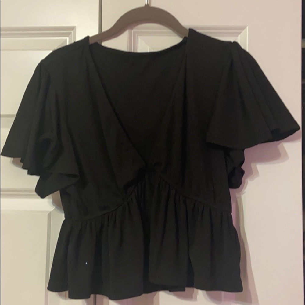 Black crop top